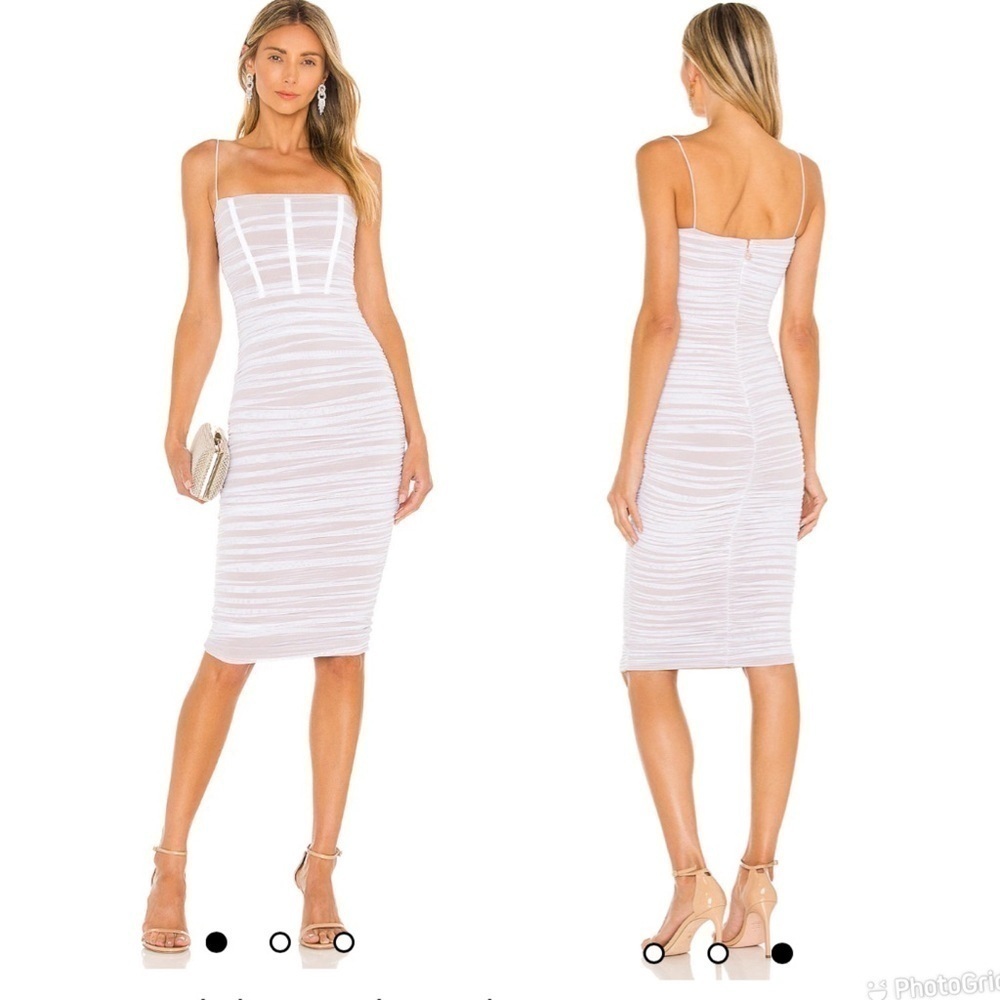 Nookie Mecca Midi Dress in White
